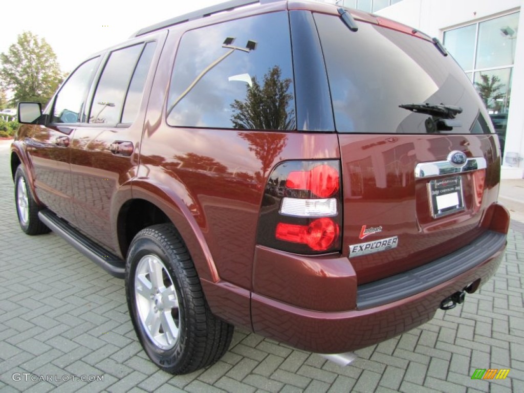 2010 Explorer XLT - Dark Copper Metallic / Camel photo #3