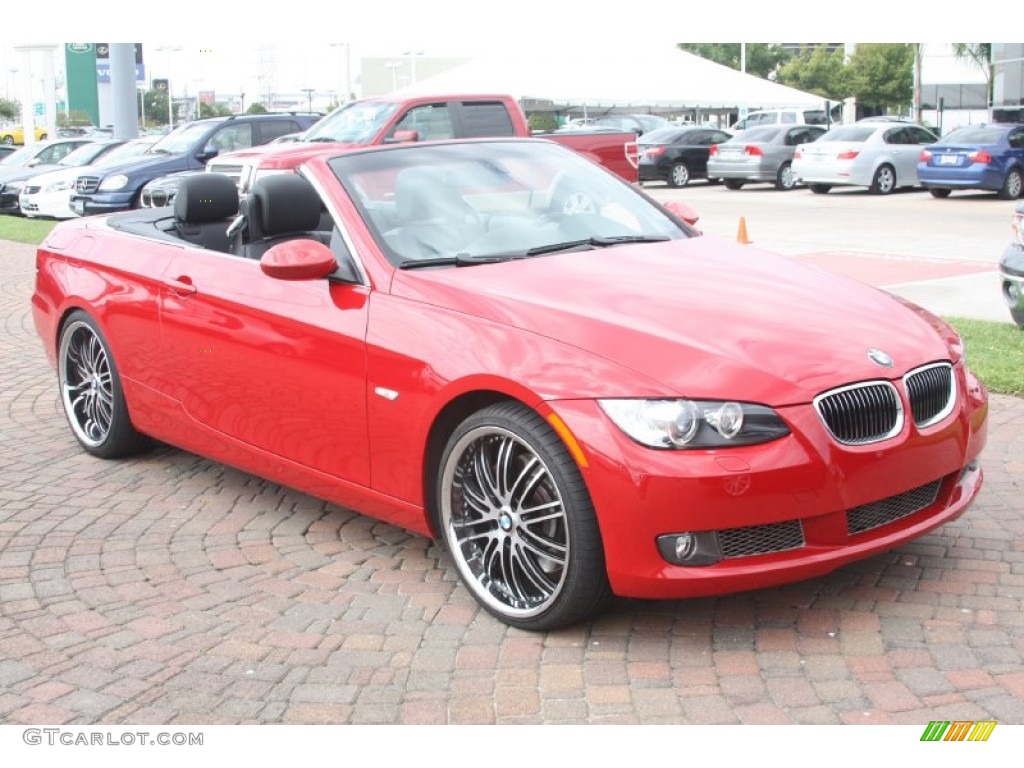 2007 3 Series 335i Convertible - Crimson Red / Black photo #5