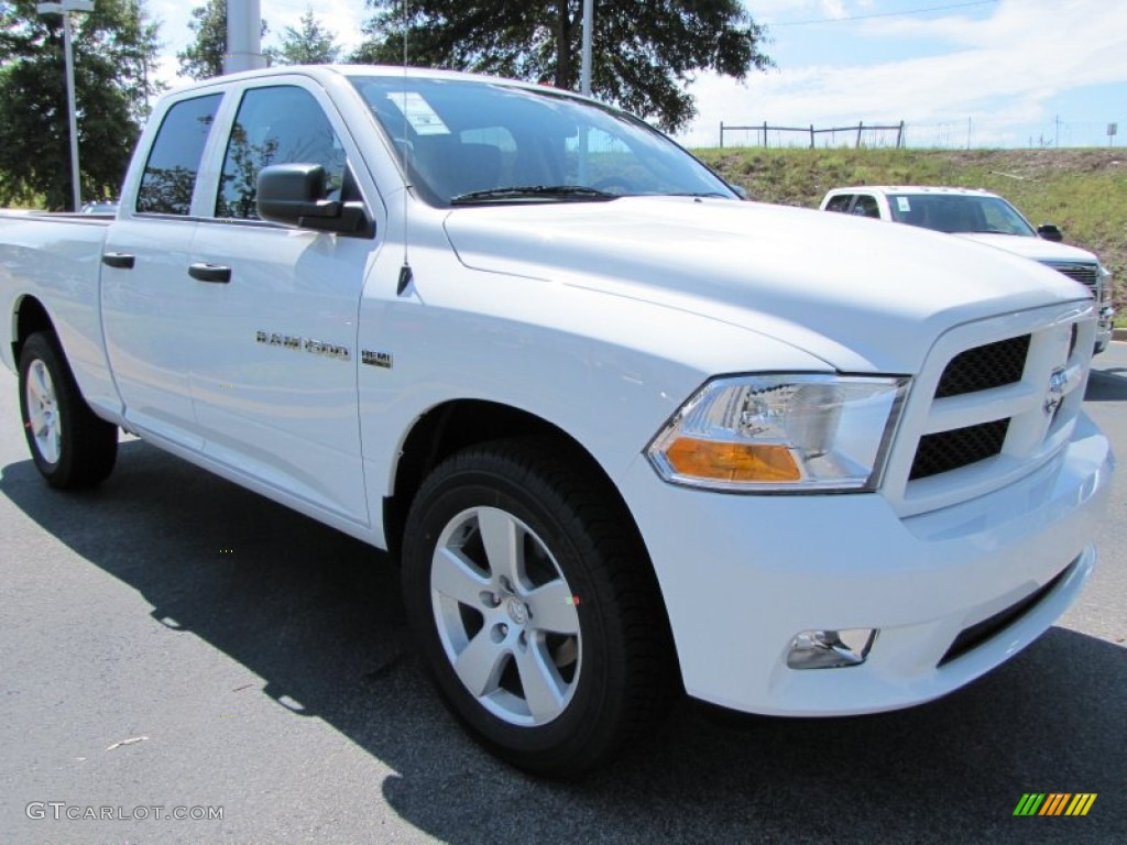 Bright White 2012 Dodge Ram 1500 Express Quad Cab Exterior Photo #54545466