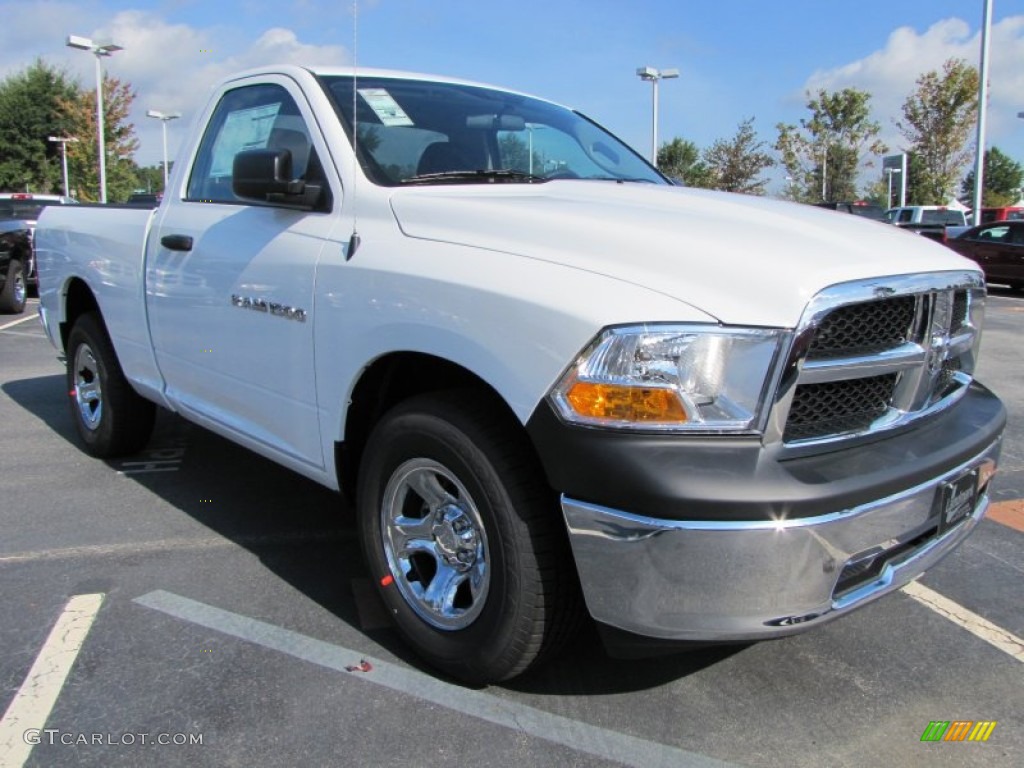 Bright White 2012 Dodge Ram 1500 ST Regular Cab Exterior Photo #54545709