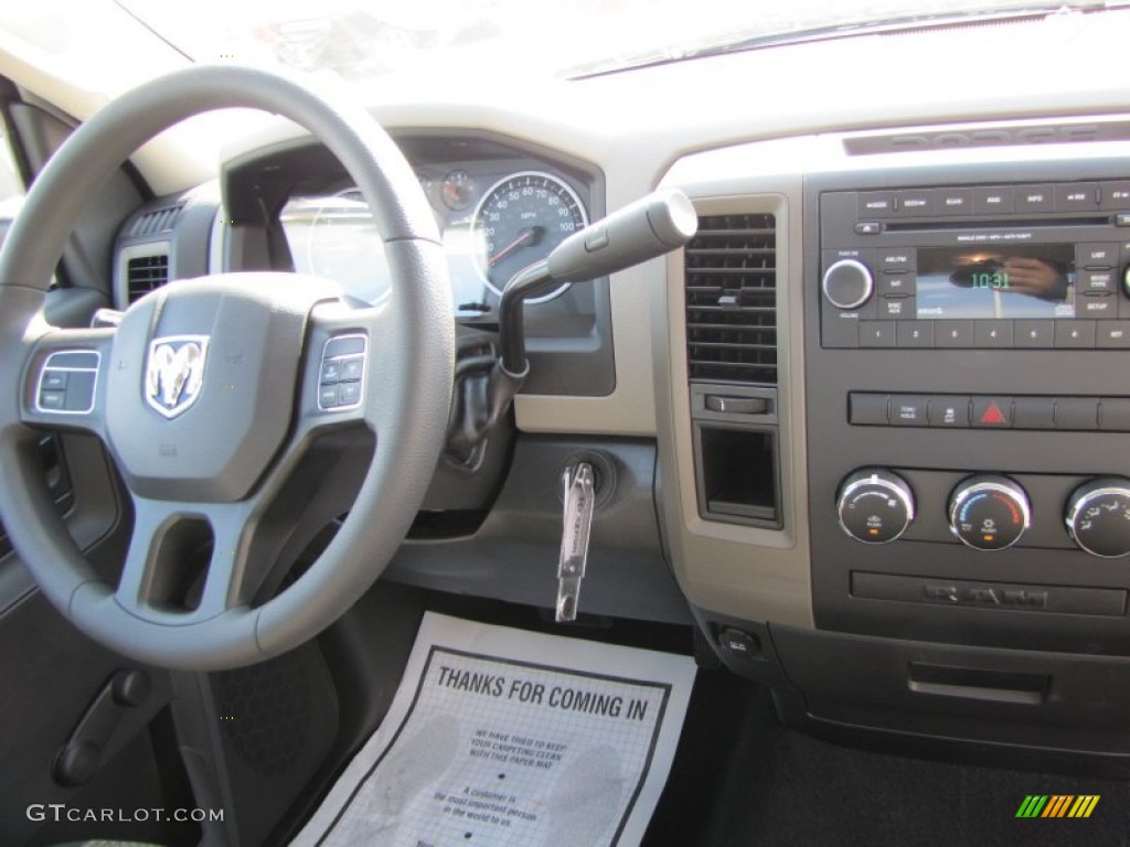 2012 Dodge Ram 1500 ST Regular Cab Dark Slate Gray/Medium Graystone Dashboard Photo #54545745