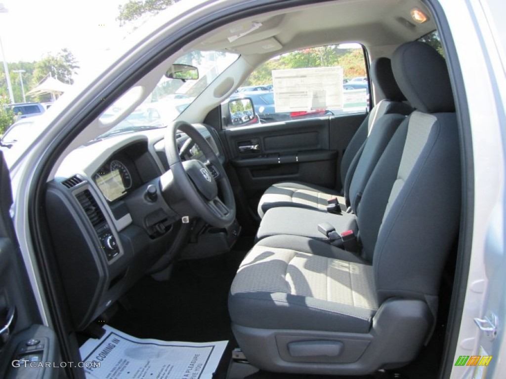 2012 Ram 1500 Express Regular Cab - Bright Silver Metallic / Dark Slate Gray/Medium Graystone photo #7