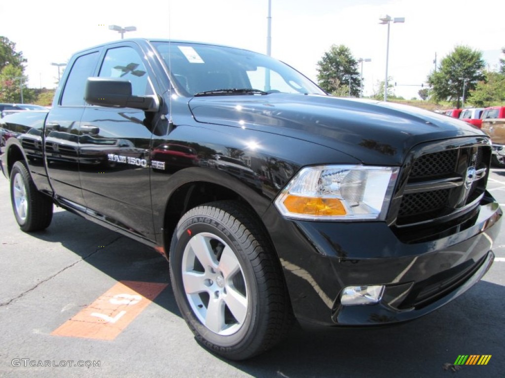 Black 2012 Dodge Ram 1500 Express Quad Cab Exterior Photo #54546297