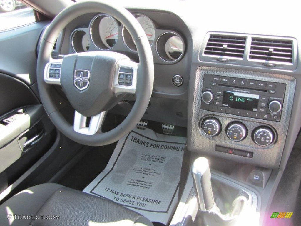 2012 Dodge Challenger R/T Dark Slate Gray Dashboard Photo #54547134