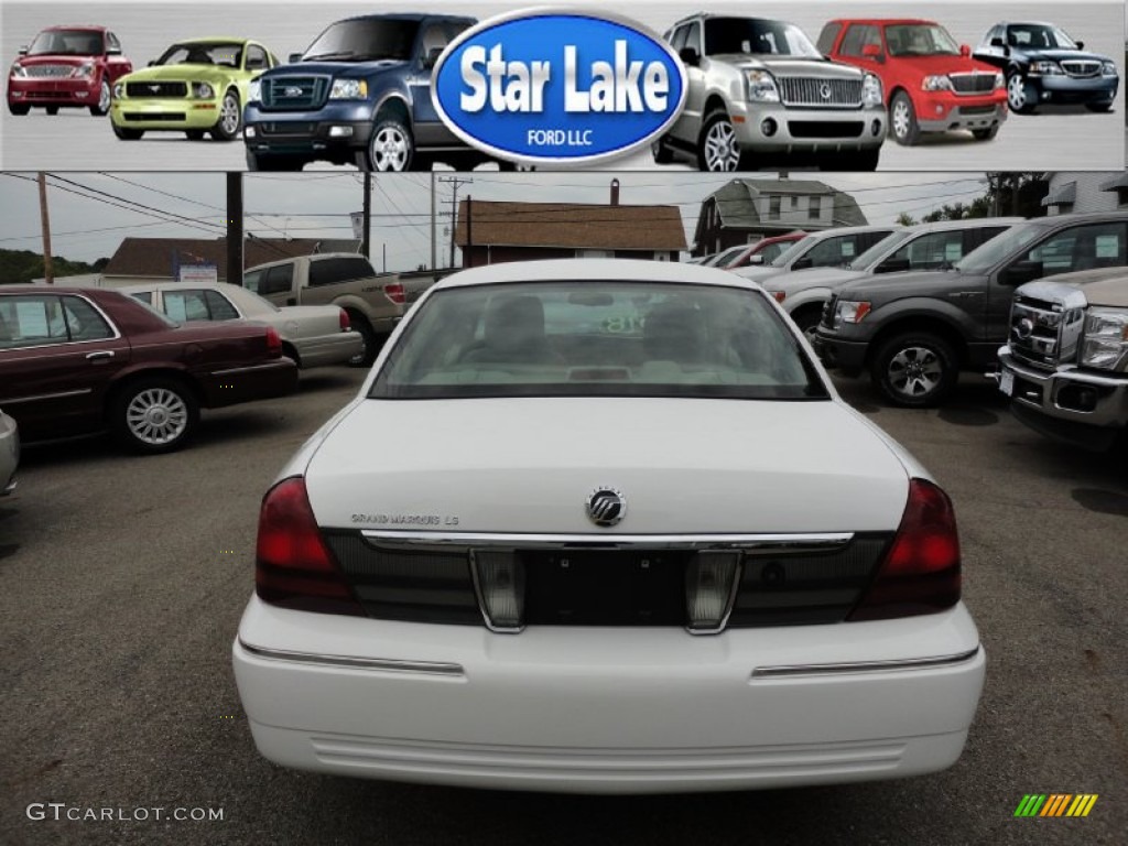 2011 Grand Marquis LS Ultimate Edition - Vibrant White / Light Camel photo #5