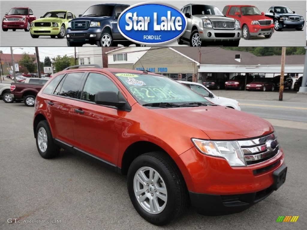 Blazing Copper Metallic Ford Edge