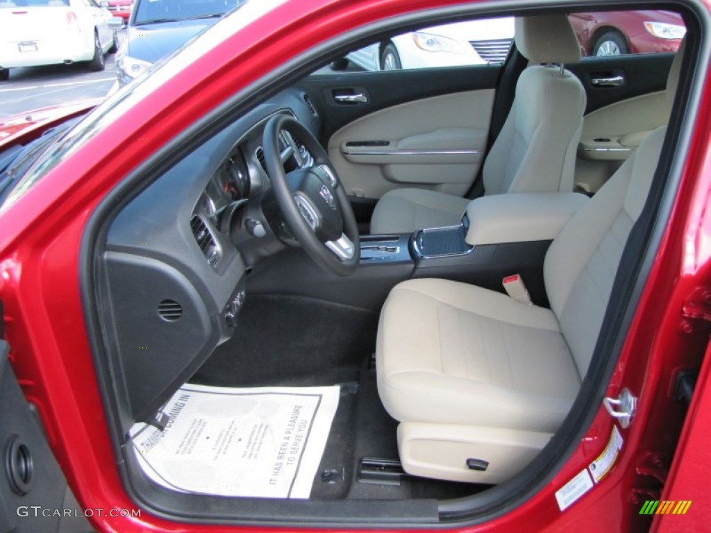 Black Light Frost Beige Interior 2012 Dodge Charger Se Photo