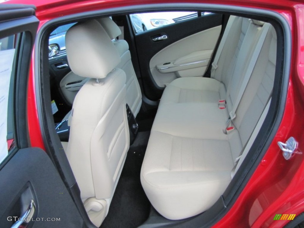 Black/Light Frost Beige Interior 2012 Dodge Charger SE Photo #54548175