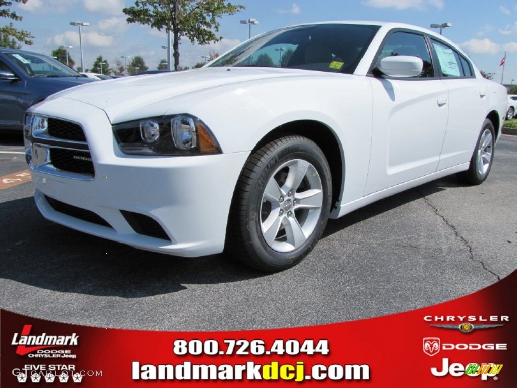 Bright White Dodge Charger