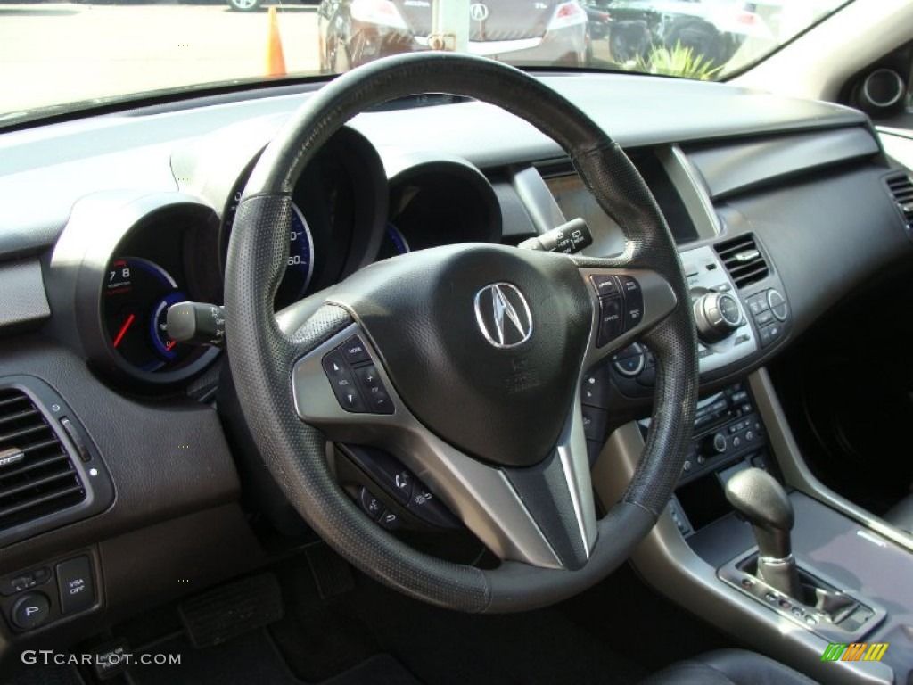 2010 Acura RDX SH-AWD Technology Ebony Steering Wheel Photo #54548270
