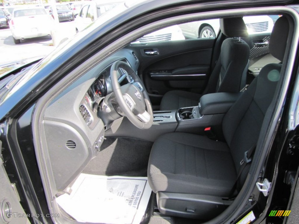 Black Interior 2012 Dodge Charger SE Photo #54548385