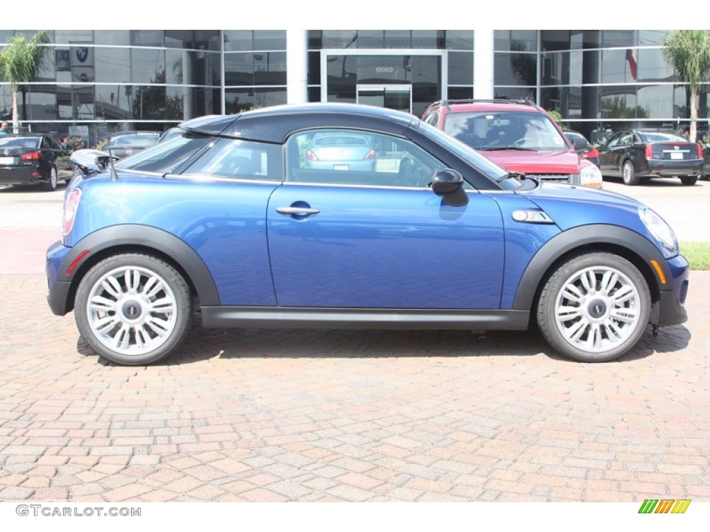 Lightning Blue Metallic 2012 Mini Cooper S Coupe Exterior Photo #54548994