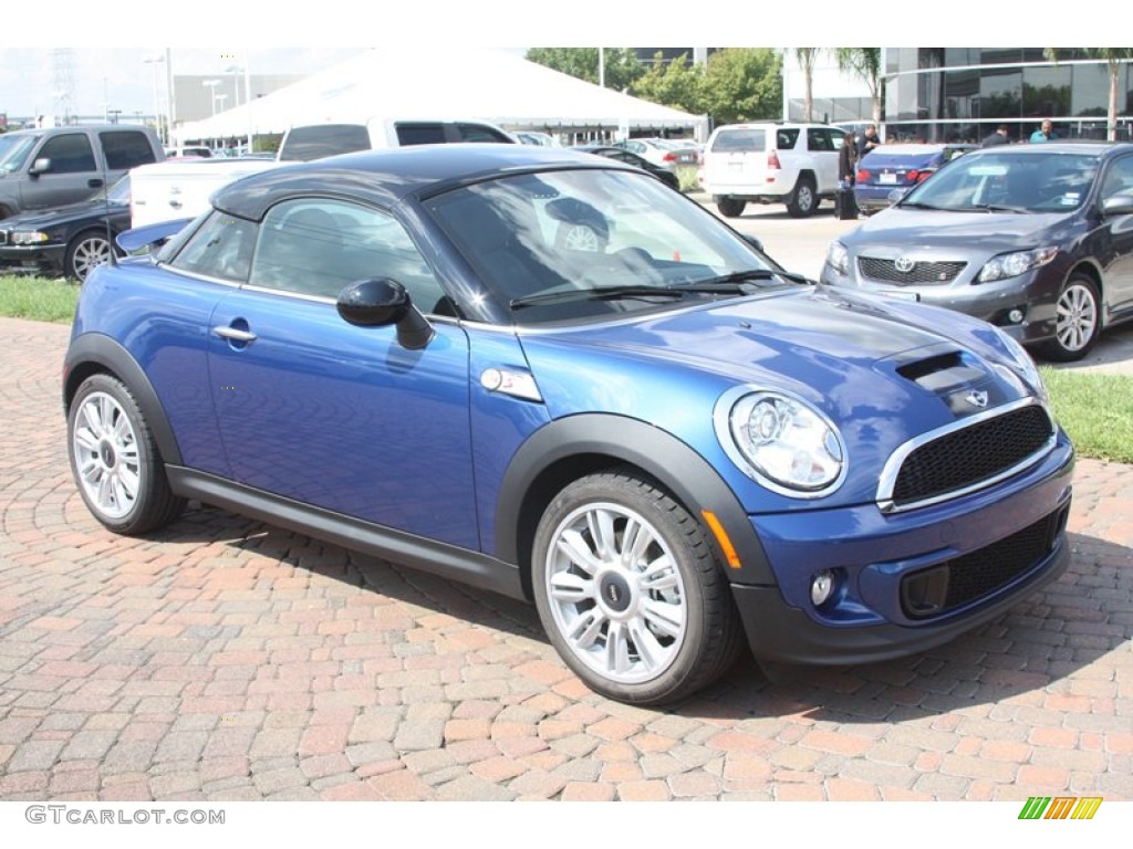 Lightning Blue Metallic 2012 Mini Cooper S Coupe Exterior Photo #54549003