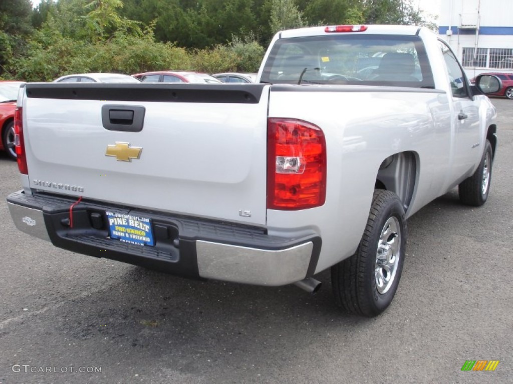 2011 Silverado 1500 Regular Cab - Sheer Silver Metallic / Dark Titanium photo #4