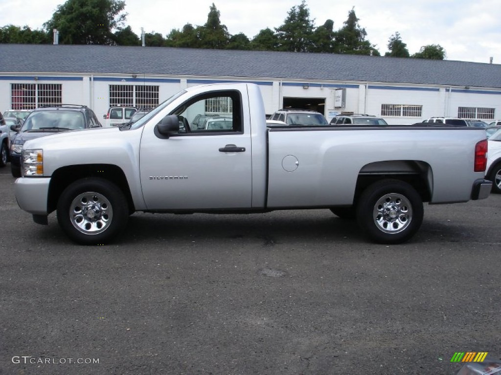 2011 Silverado 1500 Regular Cab - Sheer Silver Metallic / Dark Titanium photo #9
