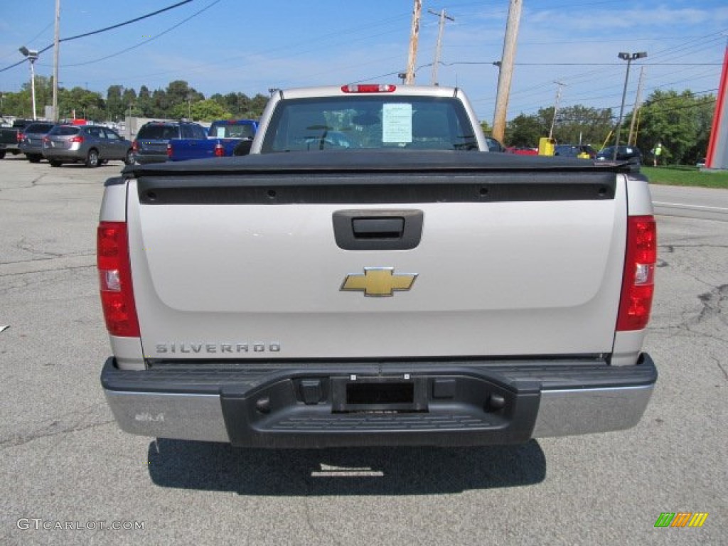 2008 Silverado 1500 Work Truck Regular Cab - Silver Birch Metallic / Dark Titanium photo #4