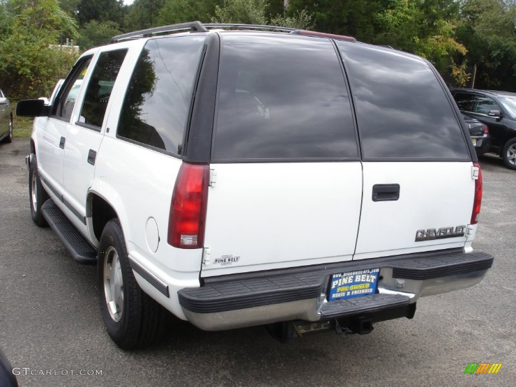 1997 Tahoe LS 4x4 - Olympic White / Pewter photo #6