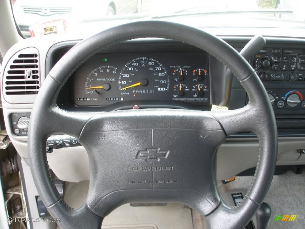 1997 Chevrolet Tahoe LS 4x4 Pewter Steering Wheel Photo #54550887