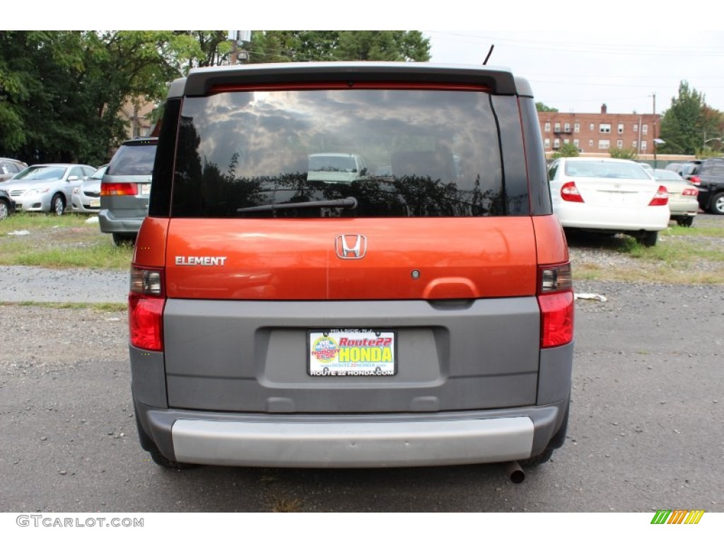 2003 Element EX AWD - Sunset Orange Pearl / Black photo #4