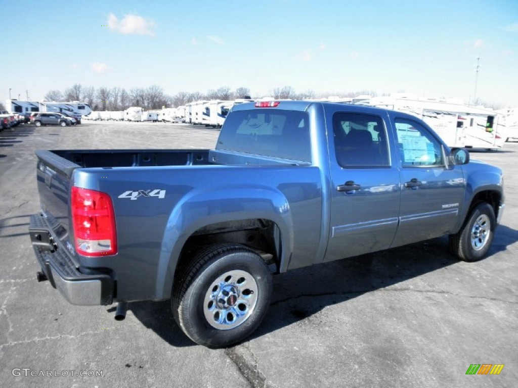 Stealth Gray Metallic 2011 GMC Sierra 1500 SL Crew Cab 4x4 Exterior Photo #54553104