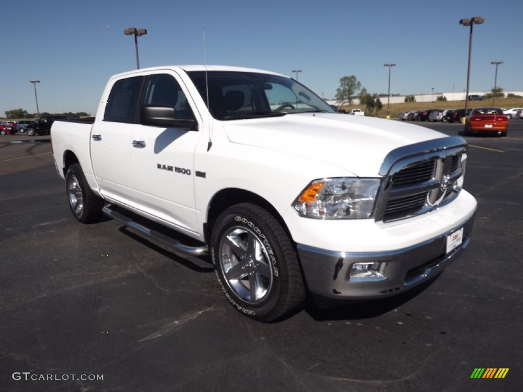 Bright White 2012 Dodge Ram 1500 Big Horn Crew Cab 4x4 Exterior Photo #54553641