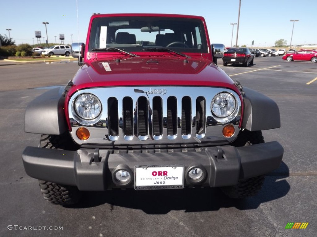 2011 Wrangler Sport S 4x4 - Deep Cherry Red Crystal Pearl / Black photo #2