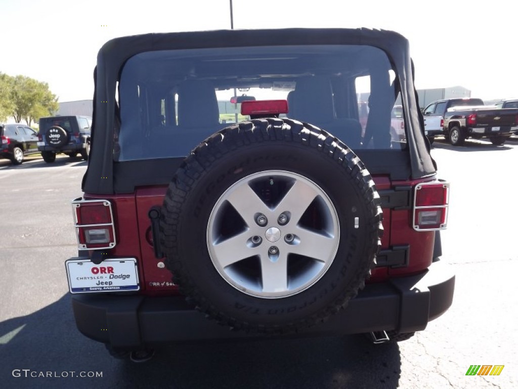 2011 Wrangler Sport S 4x4 - Deep Cherry Red Crystal Pearl / Black photo #6