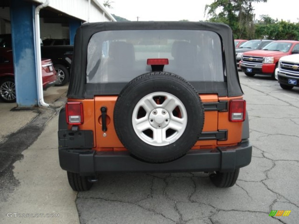 2011 Wrangler Sport 4x4 - Mango Tango Pearl / Black photo #7