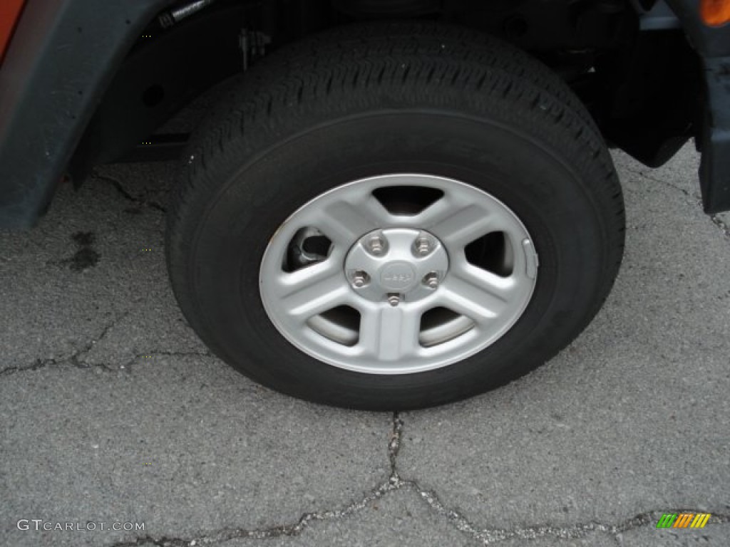 2011 Wrangler Sport 4x4 - Mango Tango Pearl / Black photo #10