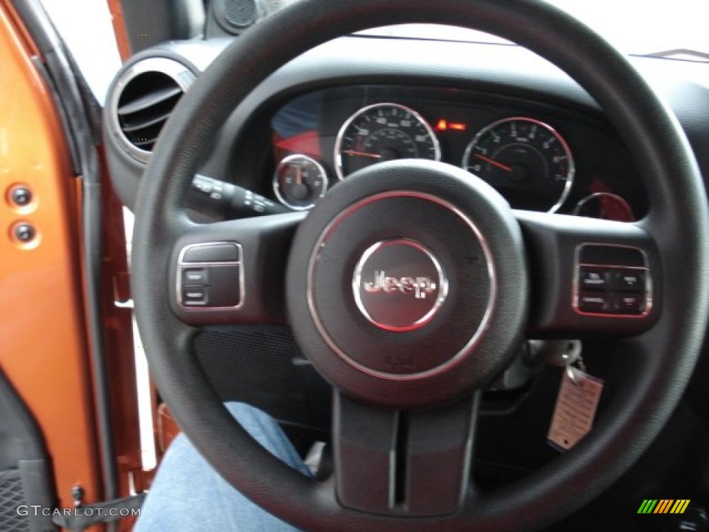 2011 Wrangler Sport 4x4 - Mango Tango Pearl / Black photo #13