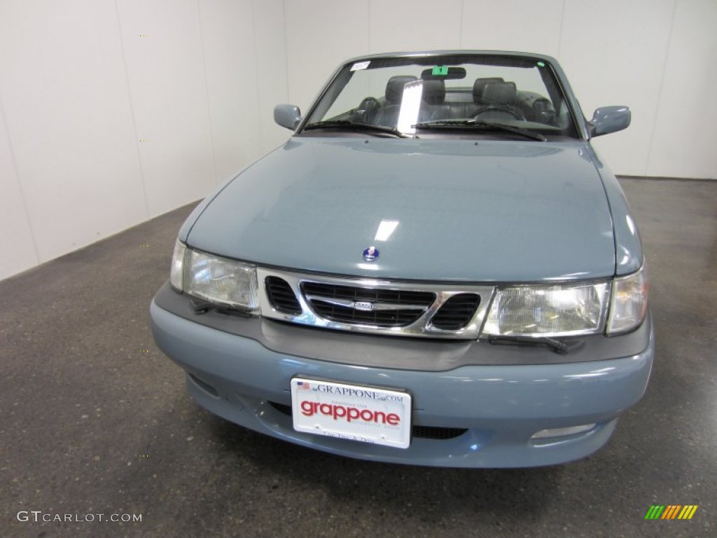 2003 9-3 SE Convertible - Dolphin Grey / Charcoal Grey photo #2