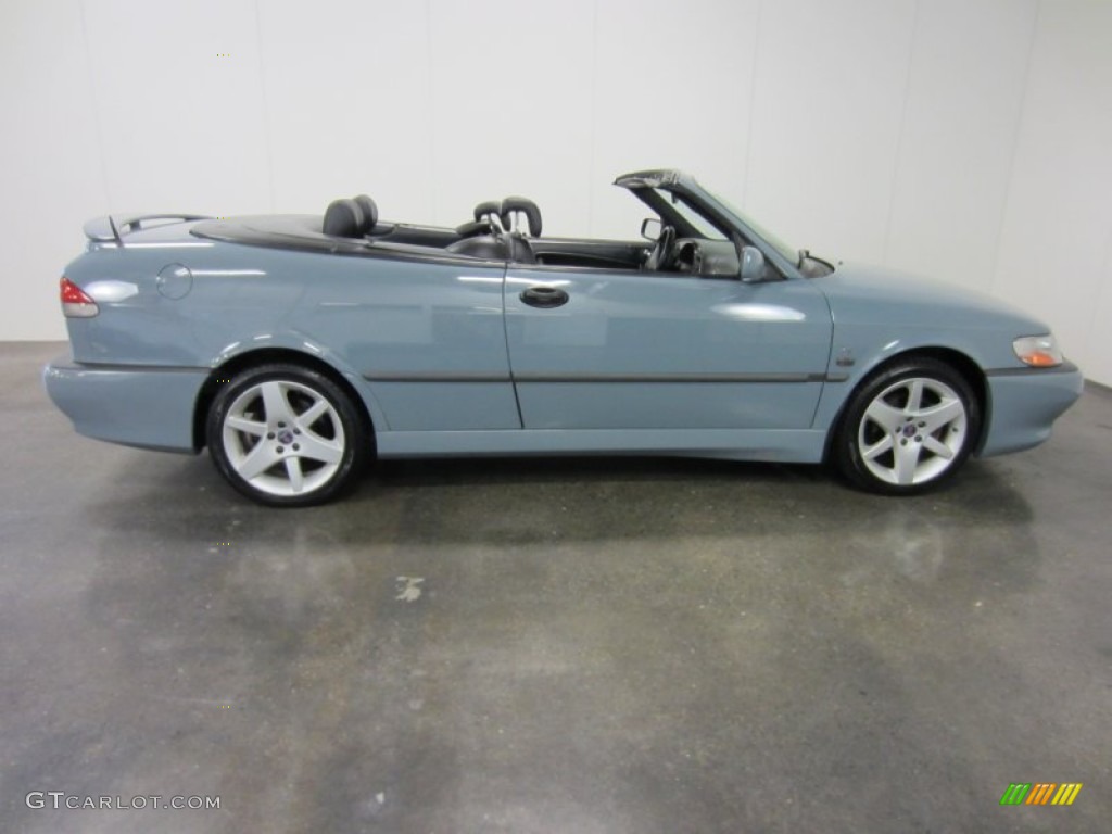 2003 9-3 SE Convertible - Dolphin Grey / Charcoal Grey photo #11