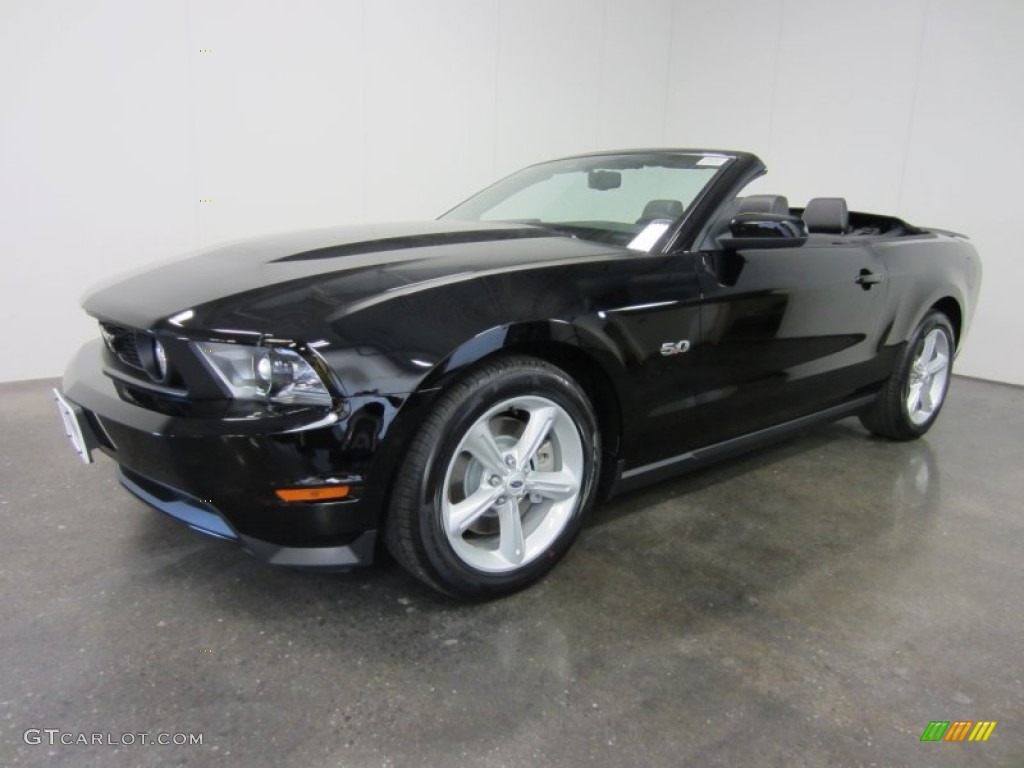 Black 2012 Ford Mustang GT Premium Convertible Exterior Photo #54555396