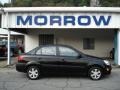 Black 2006 Kia Rio LX Sedan