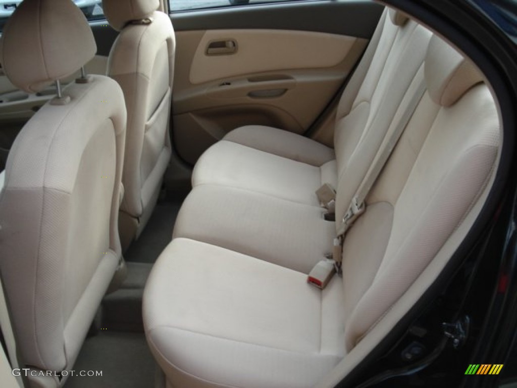 Beige Interior 2006 Kia Rio LX Sedan Photo #54555587