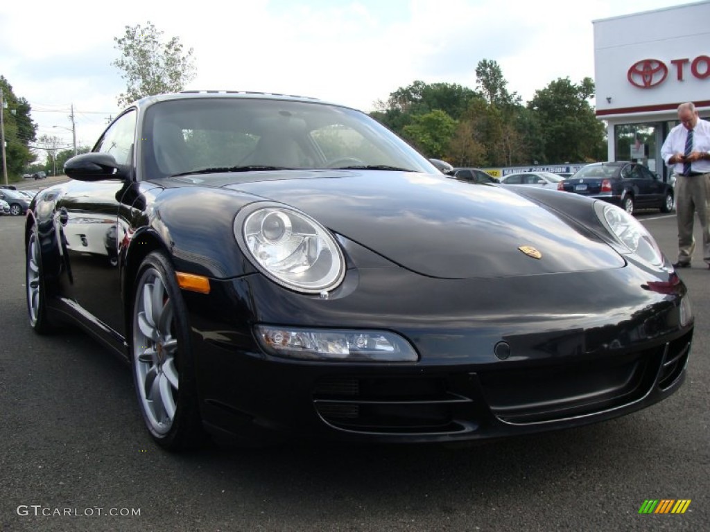 2008 911 Carrera 4S Coupe - Black / Black photo #14