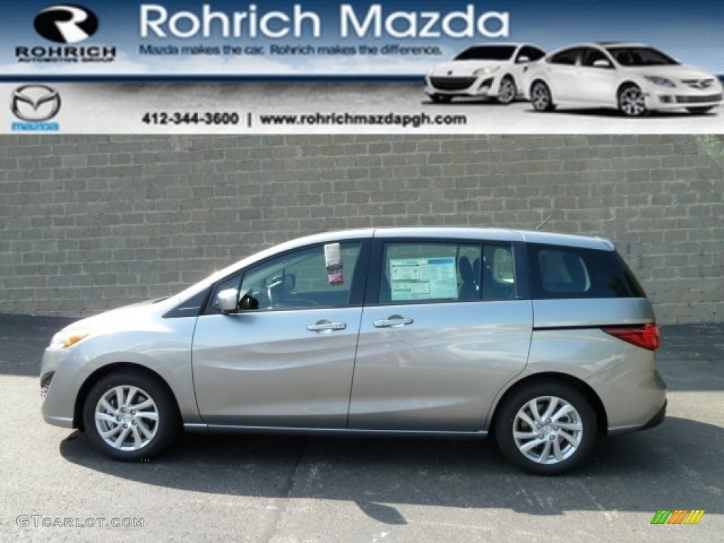 2012 MAZDA5 Sport - Liquid Silver Metallic / Black photo #1