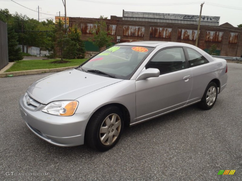 Satin Silver Metallic 2002 Honda Civic EX Coupe Exterior Photo #54558723