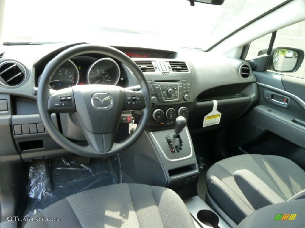 2012 MAZDA5 Sport - Liquid Silver Metallic / Black photo #12