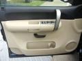2007 Chevrolet Silverado 1500 Light Cashmere/Ebony Black Interior Door Panel Photo