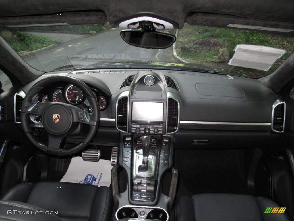 2012 Porsche Cayenne Turbo Black Dashboard Photo #54561690