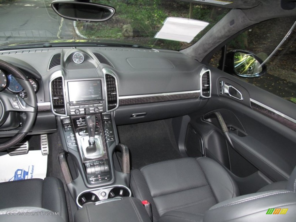 2012 Porsche Cayenne Turbo Black Dashboard Photo #54561699