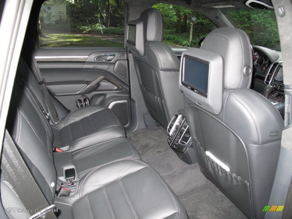 Black Interior 2012 Porsche Cayenne Turbo Photo #54561708