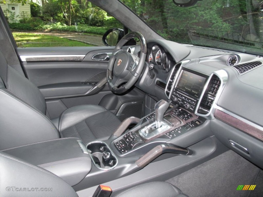 Black Interior 2012 Porsche Cayenne Turbo Photo #54561738