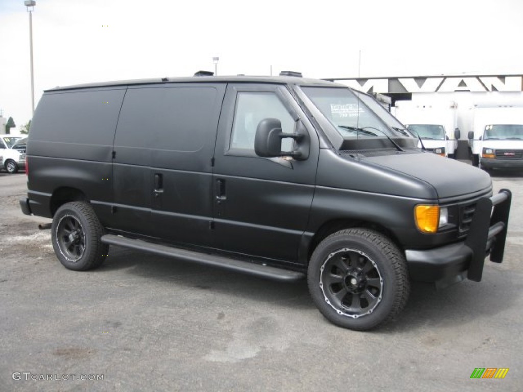 Black Ford E Series Van