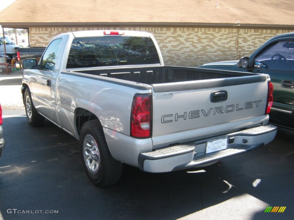 2006 Silverado 1500 LS Regular Cab - Silver Birch Metallic / Dark Charcoal photo #3