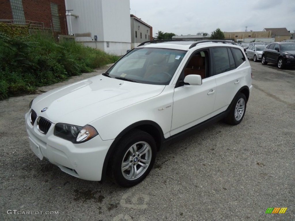 2006 X3 3.0i - Alpine White / Terracotta photo #2