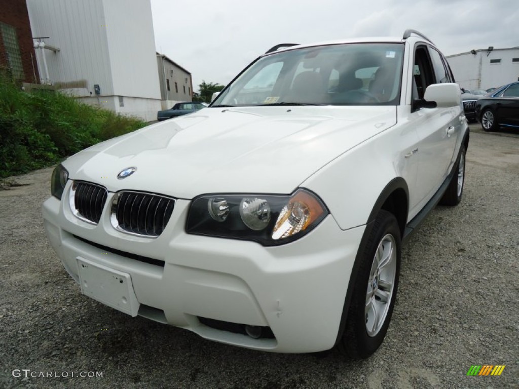 2006 X3 3.0i - Alpine White / Terracotta photo #3