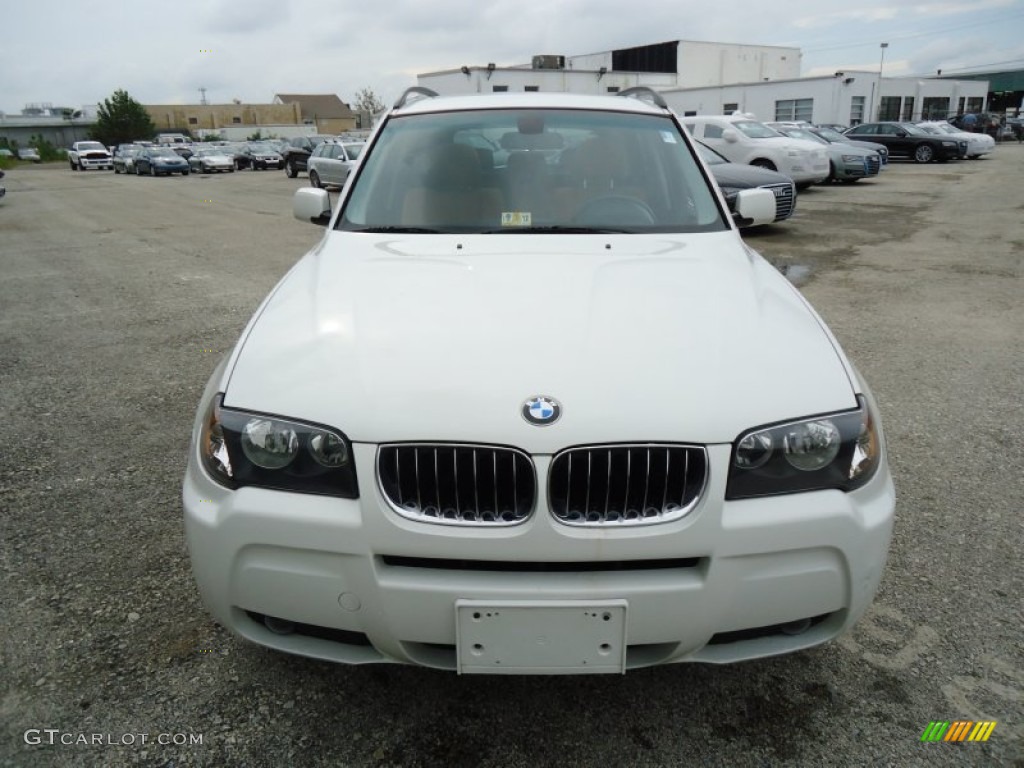 2006 X3 3.0i - Alpine White / Terracotta photo #4