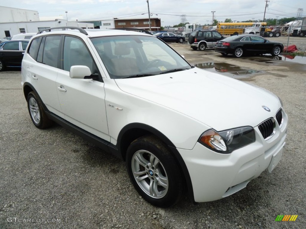 2006 X3 3.0i - Alpine White / Terracotta photo #5